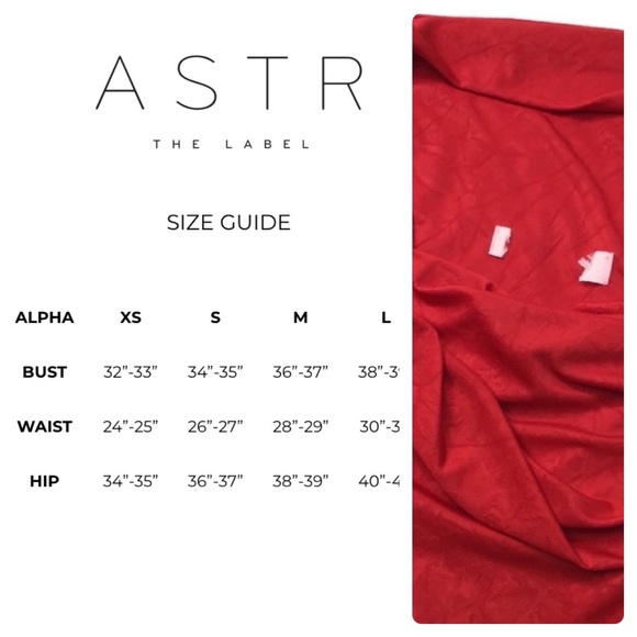 ASTR - ASYMMETRICAL BODYSUIT Salsa (color) - NWOT Size M - Picture 12 of 16